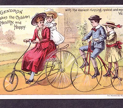 Velocipede 1800's Victorian Bike Gendron Tricycle Sherbrooke Quebec Canada Card • £92.45