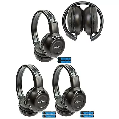 3 Fold In Wireless Headphones For Volvo Vehicles IR Rear TV DVD New Headsets 609 • $36.99