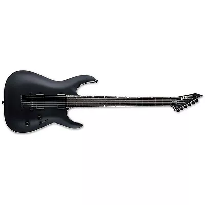 ESP LTD MH-1000 Baritone Guitar Macassar Ebony Fretboard Black Satin • $1199