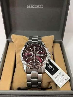 SEIKO SPIRIT SBTQ045 Chronograph Men's Watch Red Limited Model -New Form JP-Fast • $89.77