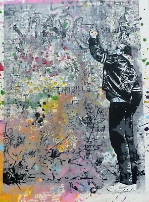 Mr. Brainwash The Wall Keith Haring Unique Mixed Media Original HAND SIGNED 1/1 • $9800