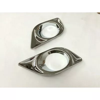 ABS Chrome Front Bumper Fog Light Lamp Frame Trim Fit For Niss@n Versa 2011~2017 • $24