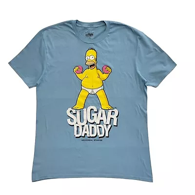 Universal Studios Vintage Y2K Blue Homer Simpson BNWT T-Shirt Mens Size XL • £29.99