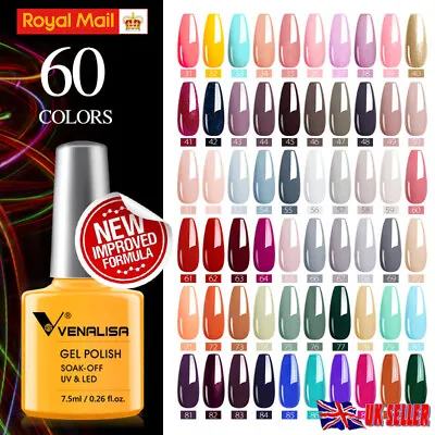 £3.85 • Buy Best UV Soak Off Gel Polish Nail Top & Base Sparkle  - 120 Colour VENALISA UK
