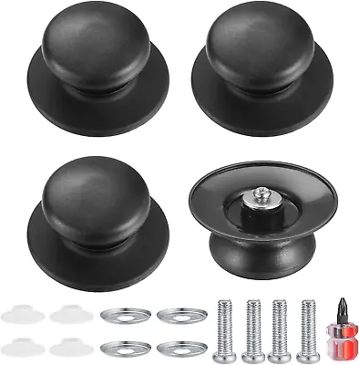 4 Pcs Pot Lid Knob Universal Replacement Pan Lid Cover Knobs Kitchen Cookware • £6.86