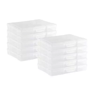 Transparent 4  X 6  Photo Storage Boxes - Photo Organizer Cases Photo Keeper ... • $19.35
