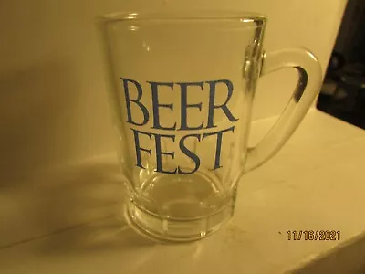 Beer Fest  - 3 Oz / 3  Mini Mug -Shotglass -Clear Glass W/ Handle- New • $3.99