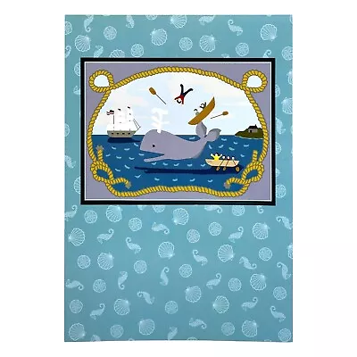 £4.90 • Buy Cute GET WELL Card, Whale  Nantucket Sleighride  1990 By Claire Murray +Envelope