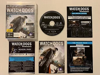 Watch Dogs ANZ Special Edition Complete CIB PS3 Game PlayStation 3 Mint Like New • $11.90