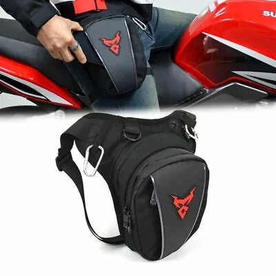 Motorcycle Waist Leg Bag Drop Waterproof Outdoor Thigh Hip Belt Fanny Pack Pouch • $24.14