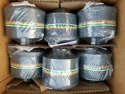 Premium NBC/CBRN 40mm Gas Mask Filters 6-Pak Military-Grade Ultra-New Exp 4/2027 • $239.88