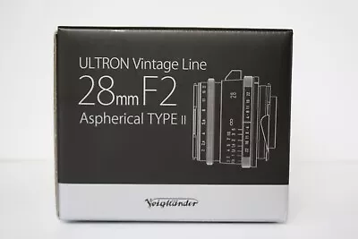 VOIGTLANDER Ultron Vintage Line 28mm F2 Aspherical Type II Lens Black • $562