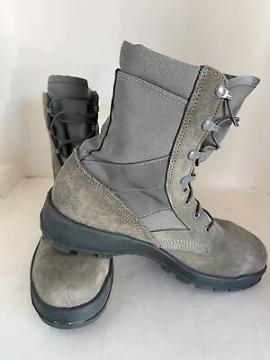 MONDO Pt Steel Toe Vibram Sole Sage Green Military Combat Jungle Boots Sz101/2 R • $60