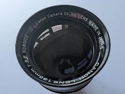 Canon 135mm F3.5 Lens Leica Screw Mount LTM L39 With Canon Viewfinder • £99