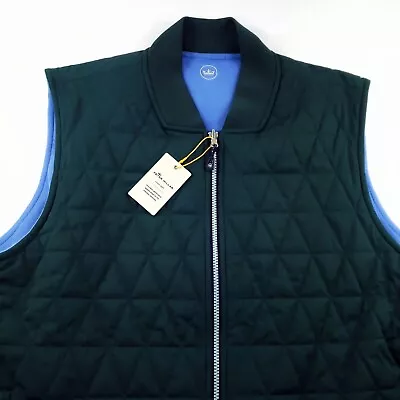 Peter Millar Crown Reversible Diamond Quilted Thermal Block Gilet Vest Jacket S • $109.99