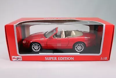 1998 LE606 MAISTO Super Edition 37800 Car 1/18 Jaguar XKR Convertible Red • £42.73