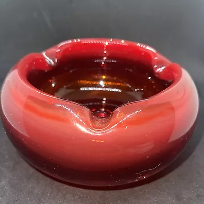 Possible Alfredo Barbini For Murano Blown-glass-red • $225