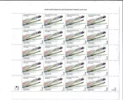 Stamps Poland 2001 KSheet Mi No. 3879 Fi No. 3730I Value €40M • £4.30