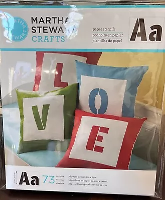 Reusable Paper Stencils By Martha Stewart Crafts.  New In Original Package. • $13.99