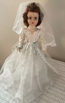 Vintage  19 Hard Plastic Gorgeous Honey Bride Walker Doll C.1952 • $50