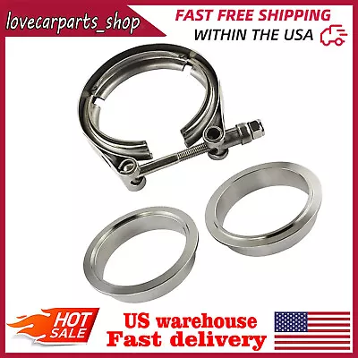 3 Inch 3  V-band Clamp Stainless Steel Flange Male-Female For Exhaust Pipe~ • $18