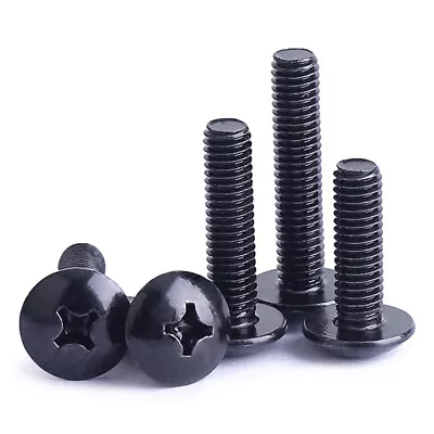 £1.67 • Buy M3/M4-M6 Phillips Truss Large Round Head Screw Bolt Machine Screw Carbon Steel