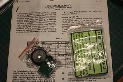 The TiCK The Tiny CMOS Keyer Kit. For Morse Key Iambic Keys . Kit And Inst. • £39