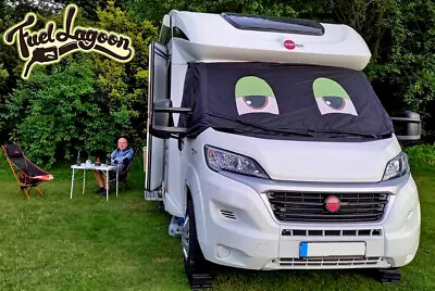 Motorhome Screen Cover Curtain Wrap Fiat Ducato Boxer Relay Besscarr Drunk Eyes • $112.01