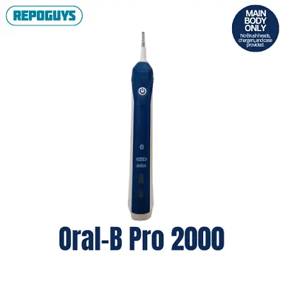 Genuine Braun Oral-B Pro 2000 Type(3754) Navy Electric Toothbrush (BODY ONLY) • $28.34