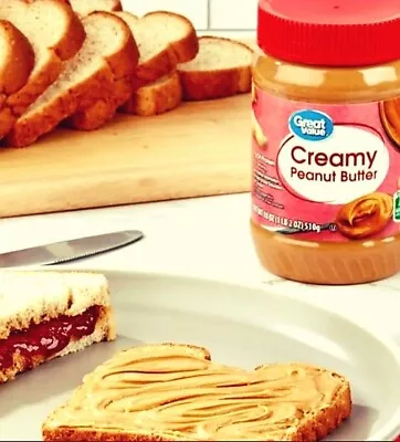 💚Great Value Creamy Peanut Butter Spread 18 Oz🌷 • $2.93