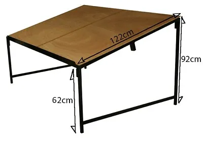 Angled Table 1.2M Or 1.8M Long Steel Framed Portable Market Table   • £192.40