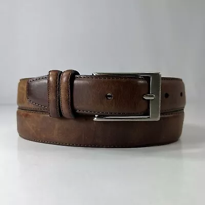 Brown Genuine Leather Dress Belt - Men's Size 34 • $12.80