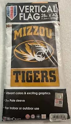 WinCraft Mizzou Tigers Vertical Flag 28in X 40in Indoor Outdoor Garden Flag. New • $8.49