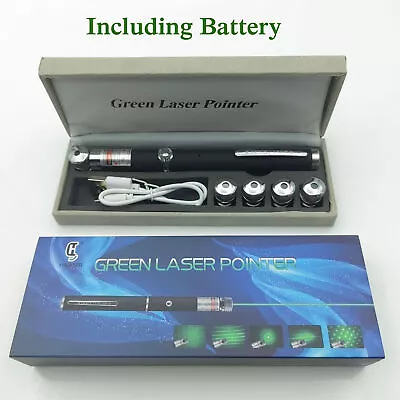 Green Laser Pen Strong Visible Powerful Military Light Beam Laser With Battery • £12.49