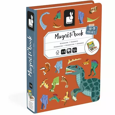 Janod Magneti’book - Dinosaurs Magnet Activity Book 50pce • £22.60