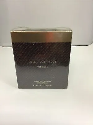 John Varvatos Vintage 4.2 Oz  For Men Eau De Toilette Spray New Sealed • $49.99