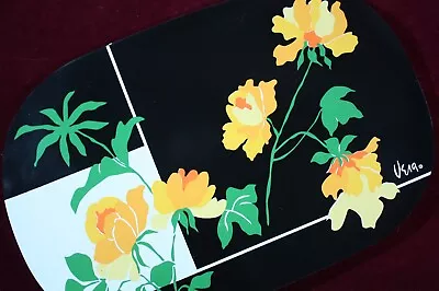 * Vintage Vera Neumann Floral Print Placemats Lot Of 5 Mid Century 1960's Mcm * • $45.50