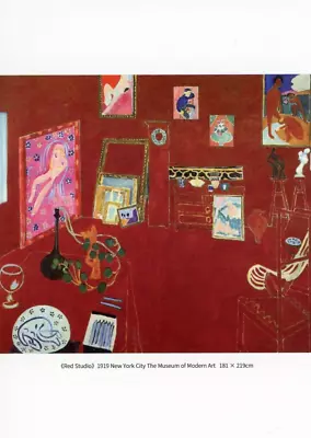 Red Studio Henri Matisse (French 1869-1954) --POSTCARD • $3.99