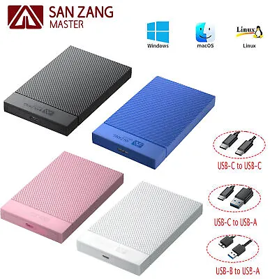 2.5 Inch SATA External Hard Drive Case Enclosure Caddy HDD SSD USB 3.0 5/6Gbps • £5.99