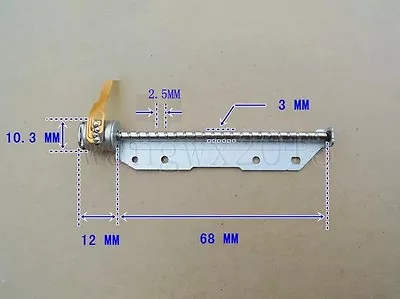 5x 2-Phase 4-Wire 10x12mm Micro Step Stepped Motor With 68mm Long Screw Rob • $6.78