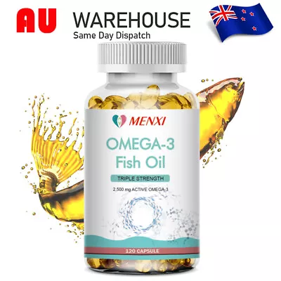 FISH OIL 1000MG 120 Capsules Odourless Omega-3 Joint Support Heart Health MENXI • $21.69