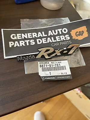 Genuine Mazda OEM 1979-1983 RX-7 Fender Emblem Nameplate Badge Boot 8871-51-721 • $90.04