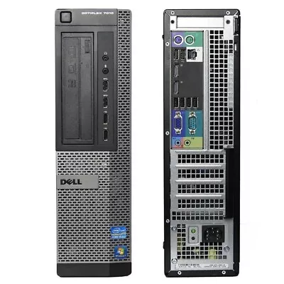 DESKTOP I7 Dell 7010 COMPUTER SFF 16gb Ram 500gb HD Windows 10 Wifi DVD-RW • $149.78