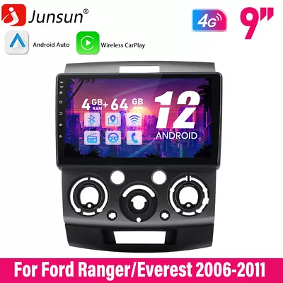 Carplay Head Unit 4+64G Car Radio GPS Navi BT WIFI 4G For Ford Ranger 2006-2011 • $389.99