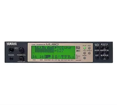 YAMAHA MU50 Tone Generator MiDI Sound Module With AC Adapter And Manuals • $189.99