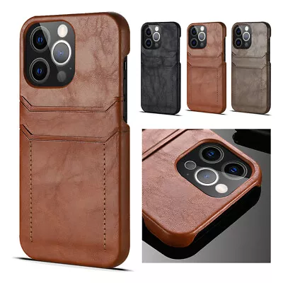 $13.03 • Buy For IPhone 13 12 11 Pro Max XS XR 8 7 Wallet Case Leather Card Holder Back Cover