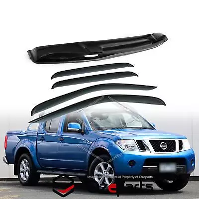 Bonnet Protector + Weathershields Visors For Nissan Navara D40 MNT 2008~2014 • $116.60