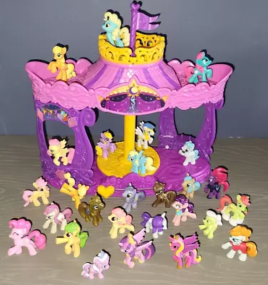 My Little Pony Mare-y-Go-Round Playset 27 Mini Figure Lot Rare Limited Edition • $33.96