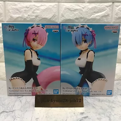 Re Zero Rem Ram Figure Set Of 2 Celestial Vivi Maid Style Ver. Banpresto New JP • $48.88