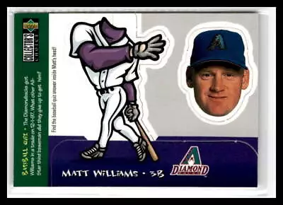 Matt Williams 1998  Collector's Choice Mini Bobbing Heads  #3  Diamondbacks • $1.75